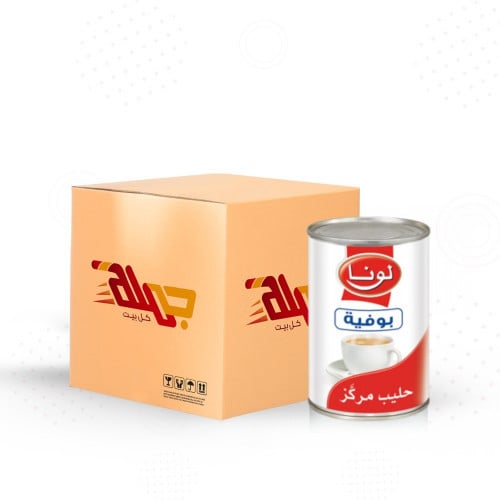 كرتون حليب لونا بوفيه سائل اقتصادي 48 علبة × 400 ج...
