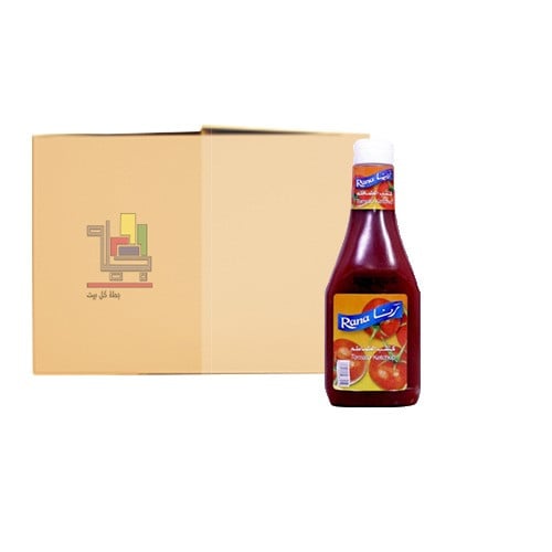 كرتون كاتـشب بلاستك من رنا 565 12 حبة