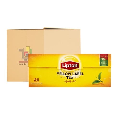 كرتون شاي ليبتون 25 كيس عدد 24 حبة