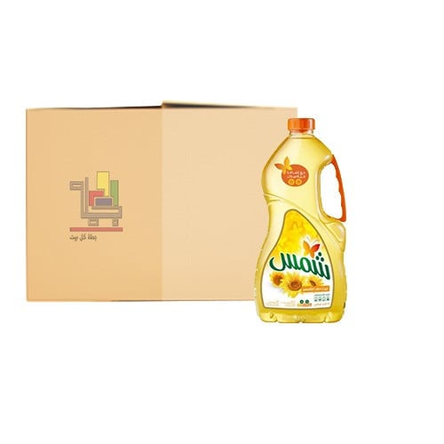 كرتون زيت دوار الشمس من شمس 1.5 لتر 6 حبات