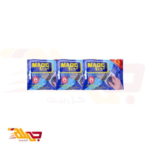 موج ليفة ستانلس ستيل الأصلي - عرض 3 قطع