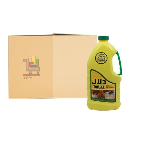 كرتون زيت نباتي صافي من دلال 1.5 لتر 6 حبات