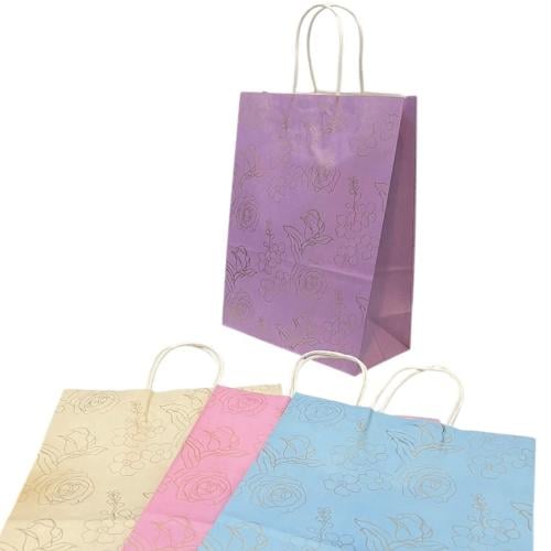 اكياس ورقية كبيرة ملونه/12كيس