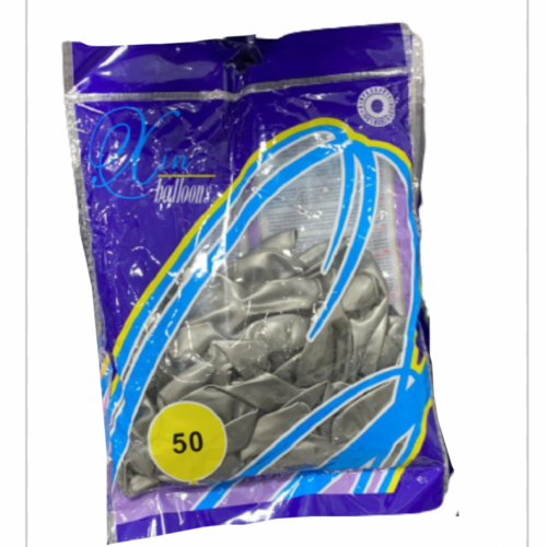 بالونات رصاصي 50 بالونه