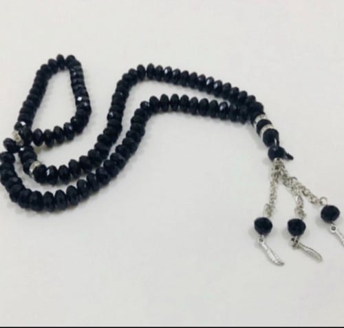 سبحة كريستال اسود