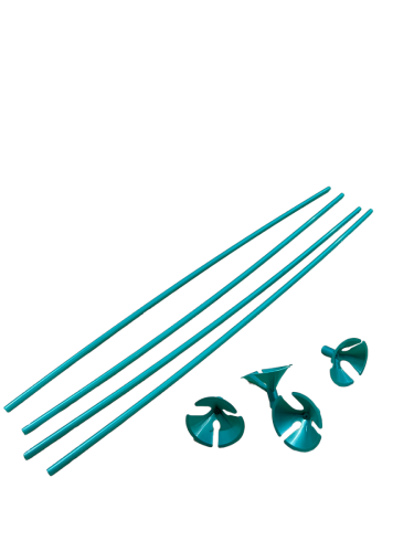 اعواد بالونات اخضر/4 بالونات