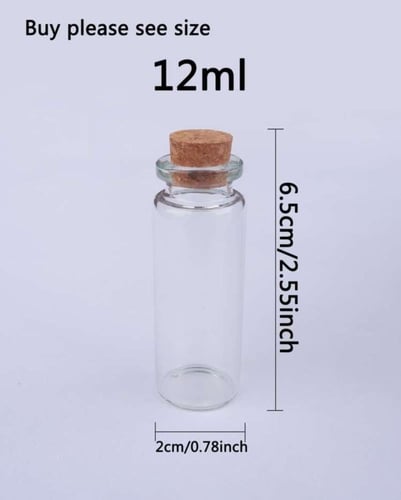 علب زجاجية بغطاء صغيرة-(12 قطعة)