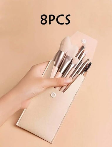 طقم فرش مكياج داخل حقيبة جلد/1حقيبة