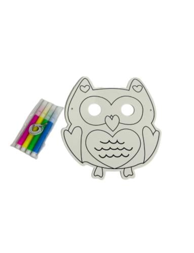 قناع مع تلوين بومة