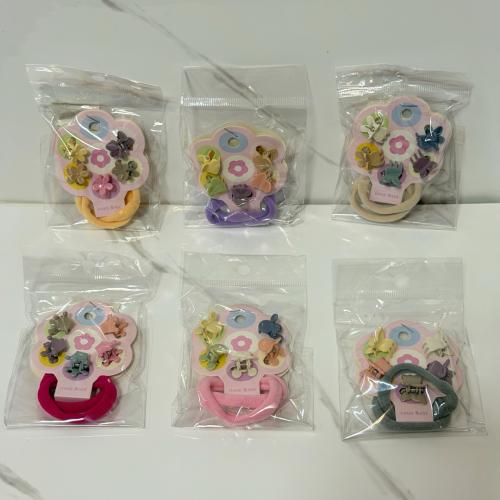 ربطات شعر مع شباصات /1قطعة