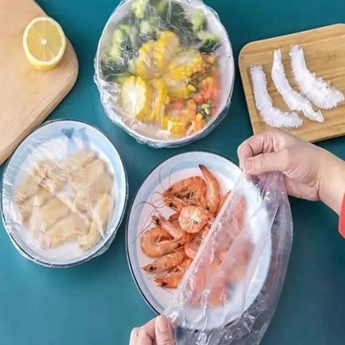 قبعة+غطا للاطعمة 100 قطعة