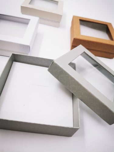 علب اكسسوار بنافذة شفافة/1قطعة