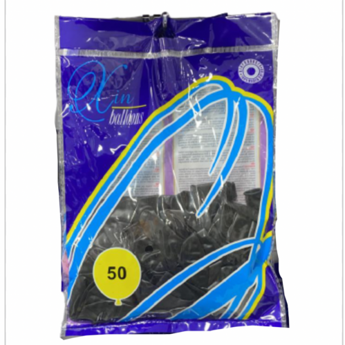 بالونات اسود 50 بالونه