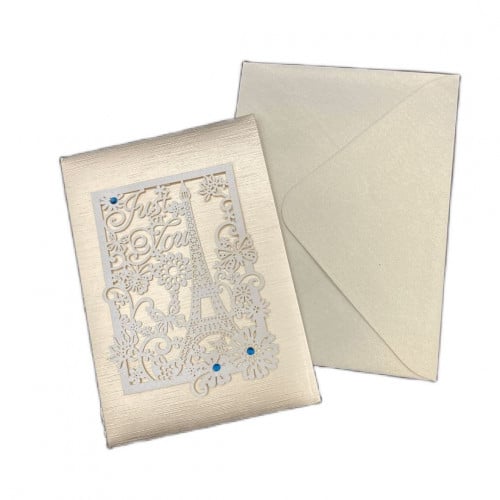 كرت ورقي فاخر + ظرف