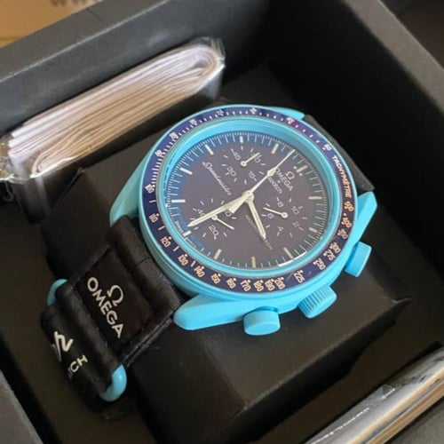 ساعه اوميجا سواتش - OMEGA ازرق