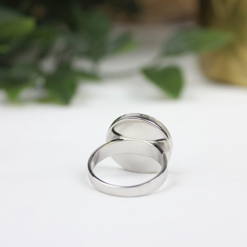 خاتم رجالي بالنقش حسب الطلب (ازرق)