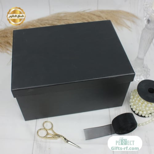 بوكس هدايا اسود مبطن