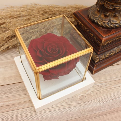 وردة دائمة مع فازة