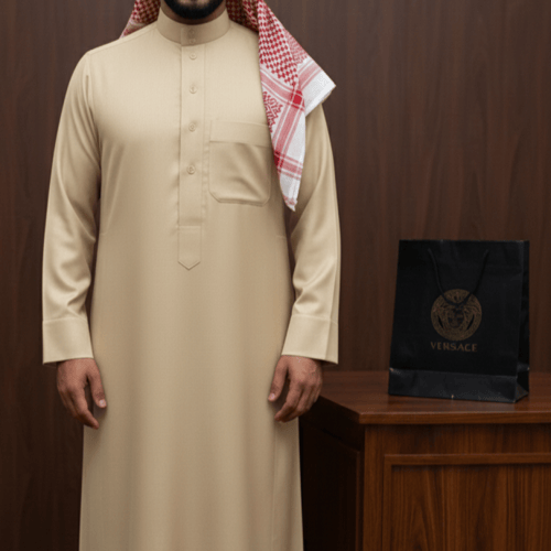 قماش ثوب شتوي قطني من ڤيرزاتشي (Versace)