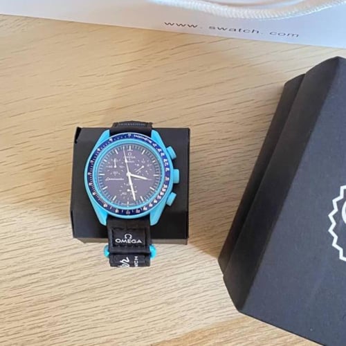 ساعه اوميجا سواتش - OMEGA ازرق
