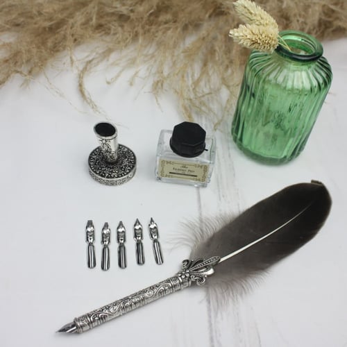 طقم قلم ريشة