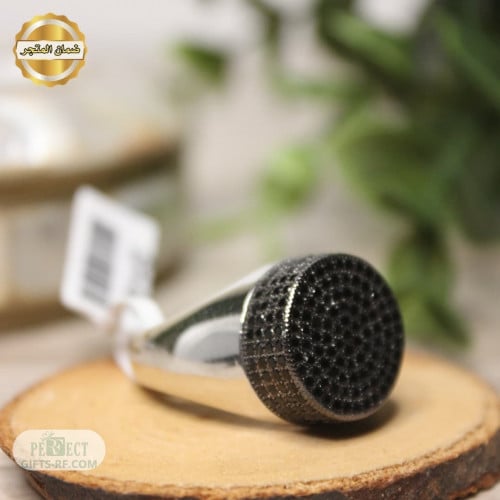 خاتم زركون أسود