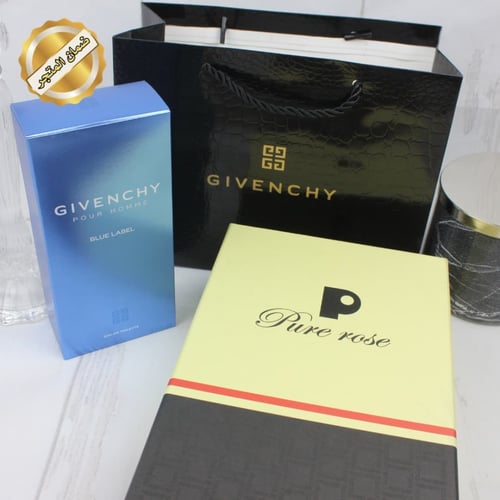 طقم شماغ ابيض وعطر