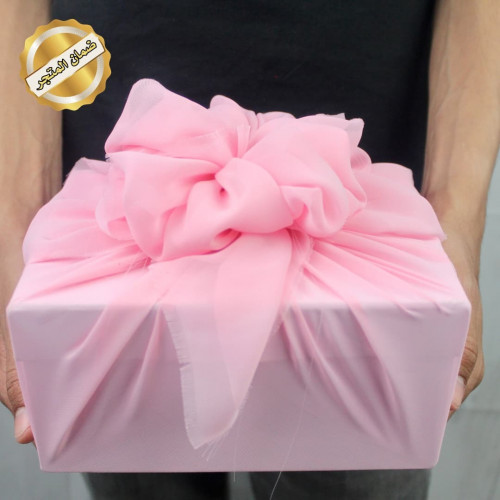 تغليف قماش وردي