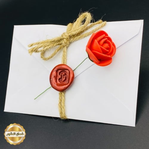 ظرف اهداء مع ختم و ورده