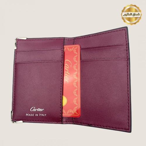 محفظة كارتير كروت عنابي