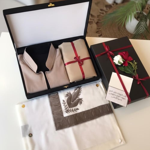 طقم جفنشي رجالي شتوي (قماش+شال كشميري+سديريه)