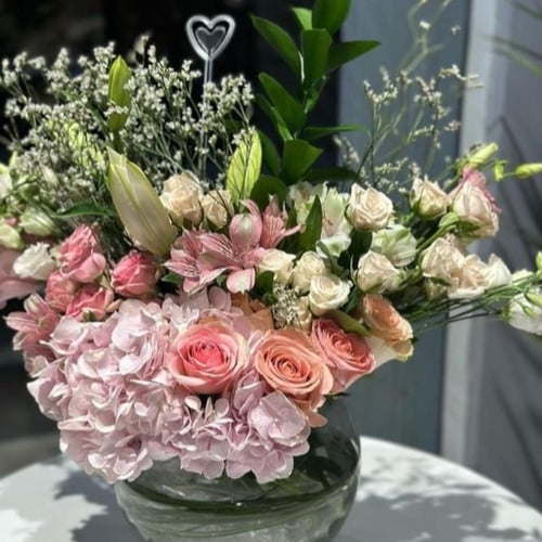 فازه ورد طبيعي