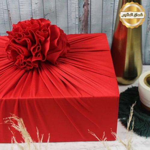 تغليف قماش أحمر