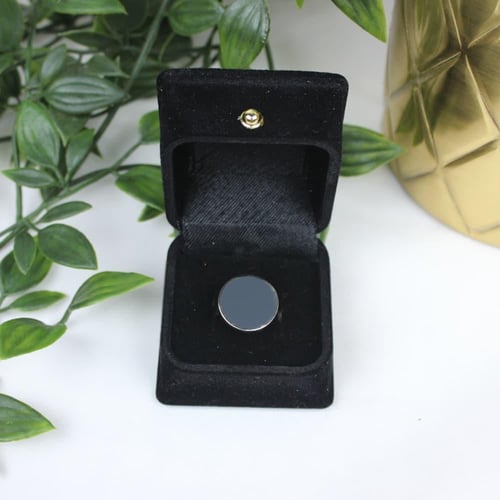 خاتم رجالي بالنقش حسب الطلب (رصاصي)