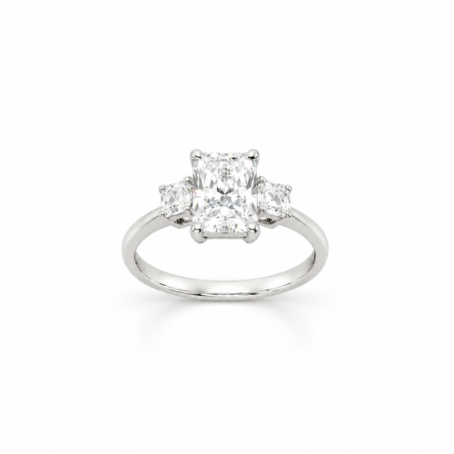 خاتم الماس مخبري Emerald Cut – إيميرالد
