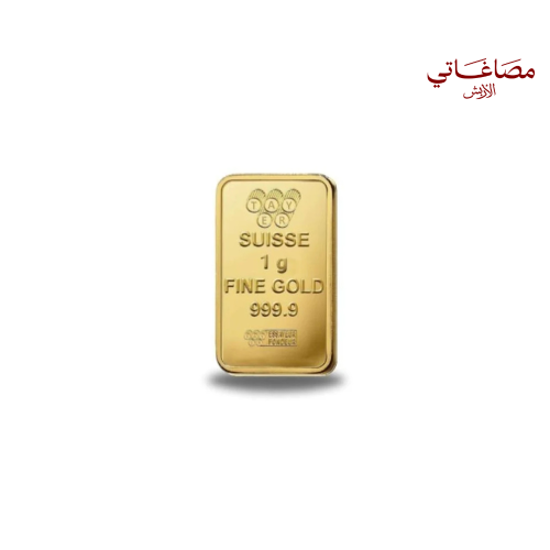 A 1 gram 24-karat gold bar