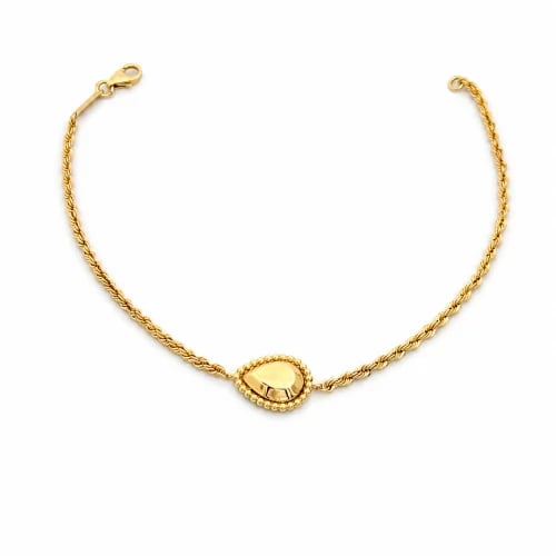 (BC.285) اسوارة شكل دمعة عيار 18