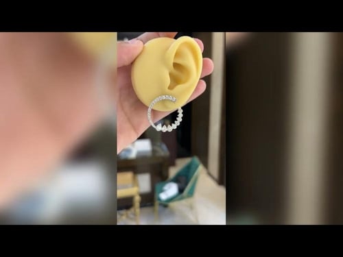 (58.DE)حلق الماس طبيعي