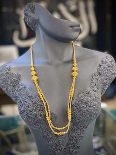 (096.LN)سبحة ذهب عيار 21