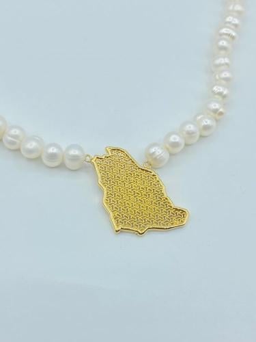 (256.NE)عقد الوطن لولو عيار 18