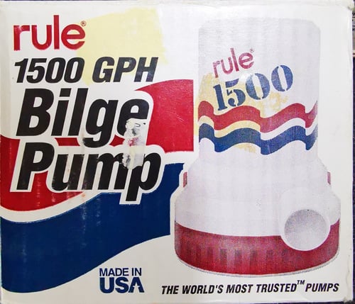 مضخة سحب مياه 12v 1500GPH موديل rule 02