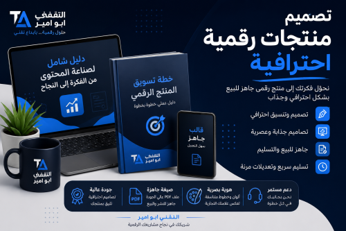 تصميم منتج رقمي احترافي - الباقة المتقدمة