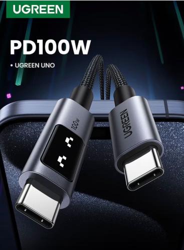 كابل يو اس بي سيUGREEN UNO مضفر 100 W