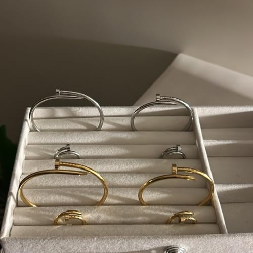 Nail bracelet with the ring