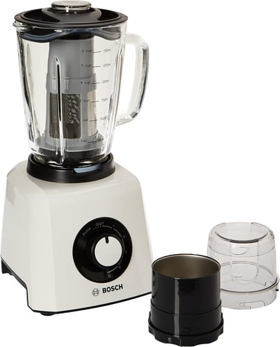 خلاط بوش 1.9 لتر مع مطحنة 600 وات ابيض كود الموديل...