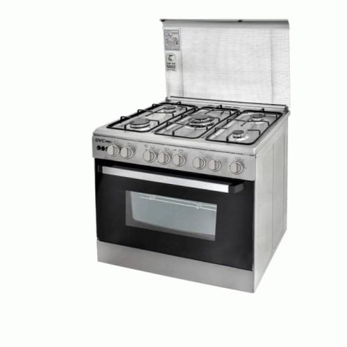 فرن غاز جي في سي برو 90*60 (( 5 عيون ))9279 مروحة...