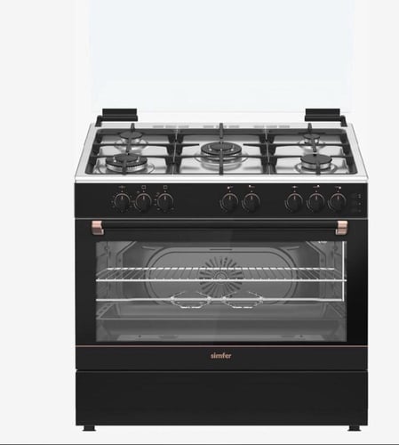 فرن غاز امان كامل سيمفر 60×90 ، شبك ثقيل، مروحة تو...