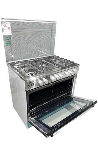 فرن غاز جي في سي برو 90*60 (( 5 عيون ))9279 مروحة...