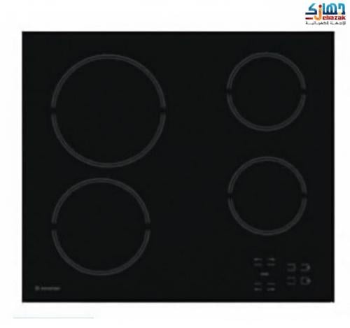 سطح اريستون بلت ان 60 سم كهرباء زجاج اسود HR611CA