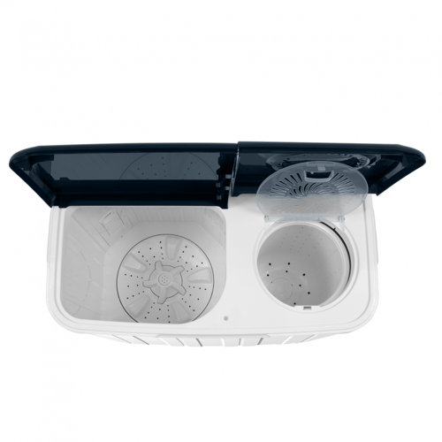 غسالة حوضين تي سي ال 8.5 كيلو – ابيض/رصاصي